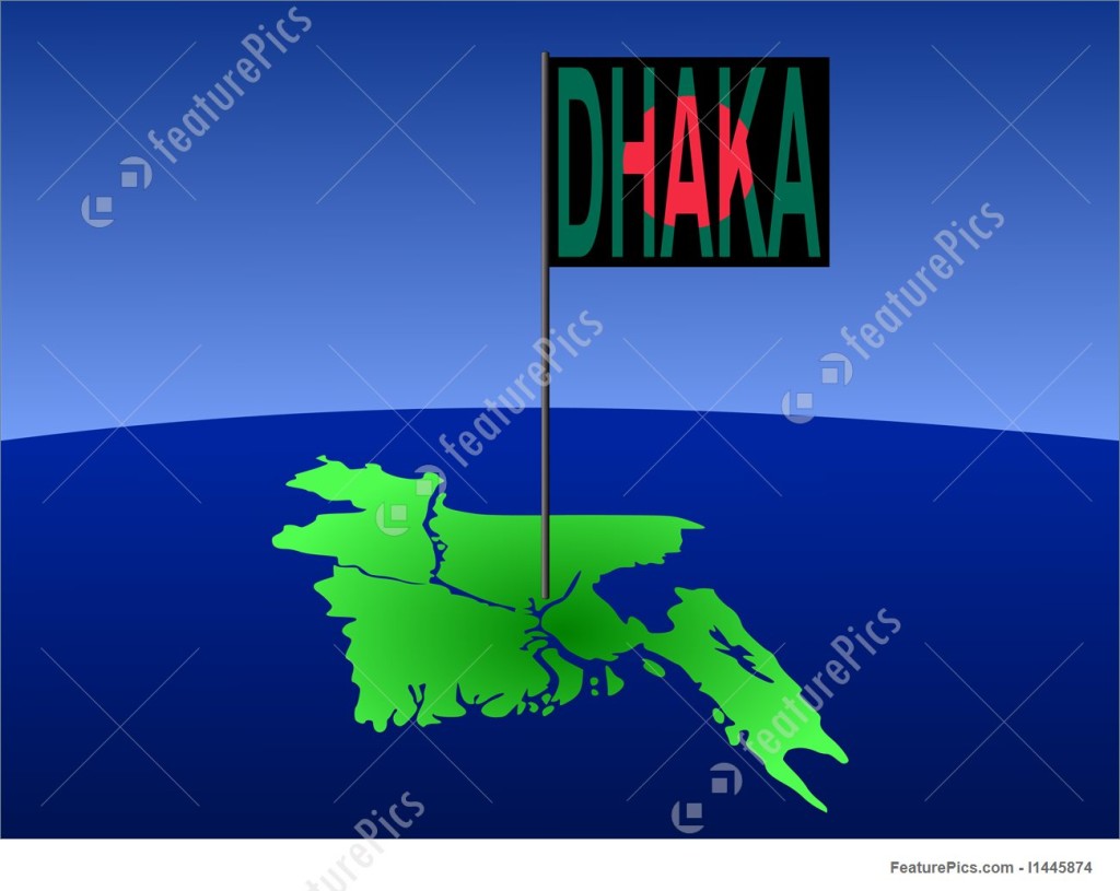 dhaka-on-bangladesh-map-stock-illustration-445874